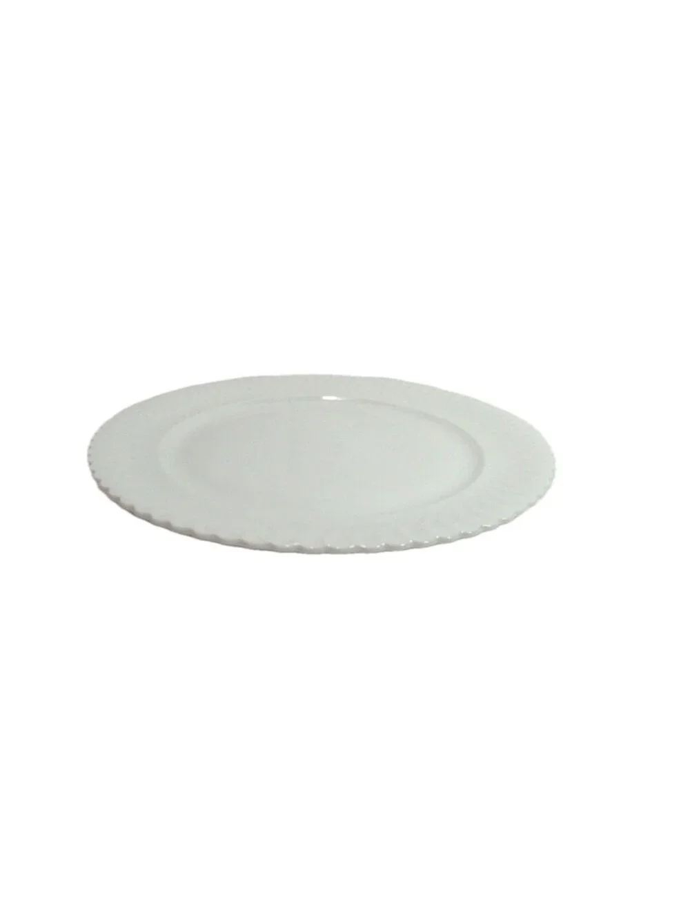 Bread Plates Nicole by Kaiser, W. Germany Set of 4 White Swirl Discontinued VTG